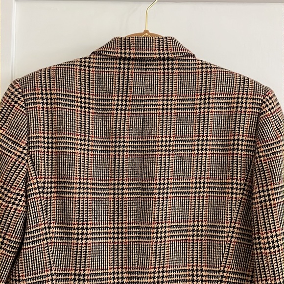 Vintage HARVE BERNARD Wool Plaid Blazer size 6 - Picture 10 of 14